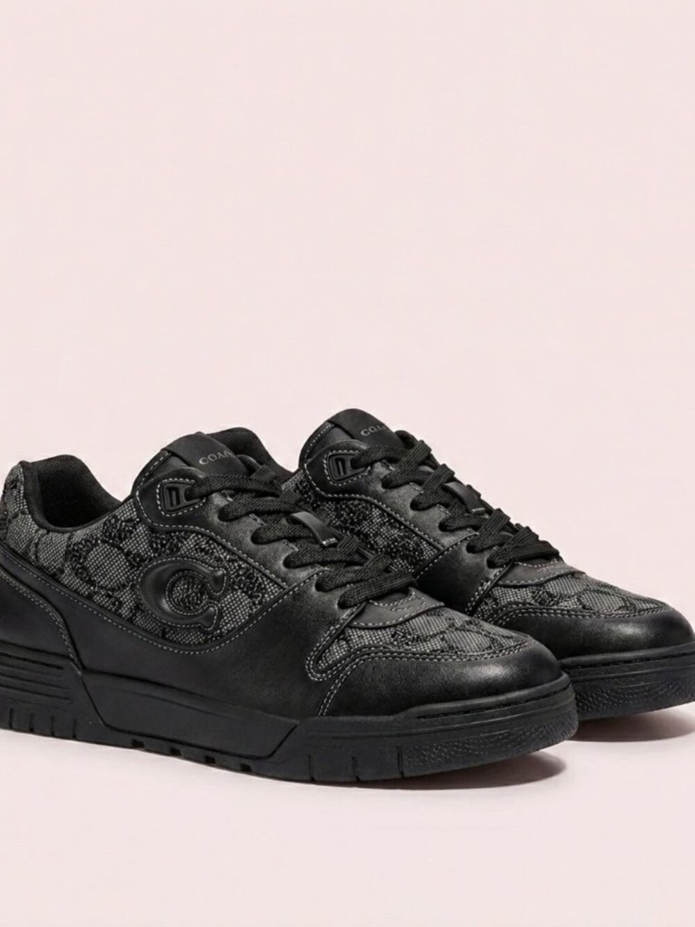 NWT Coach Black Crystal Signature Soho Sneakers